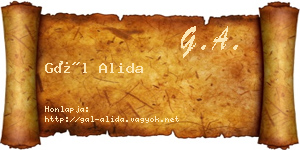 Gál Alida névjegykártya
