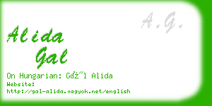 alida gal business card